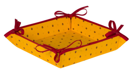 Provencal bread basket (Calissons. yellow x red)